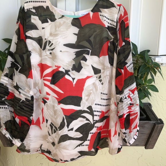 Calvin Klein blouse Size L wear only once - Picture 2 of 8